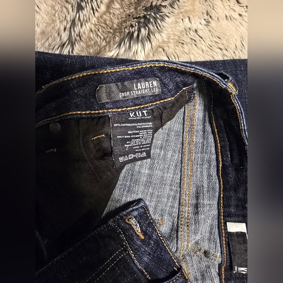 KUT from the Kloth Lauren Mid Rise Crop Slim Jeans - Picture 3 of 4